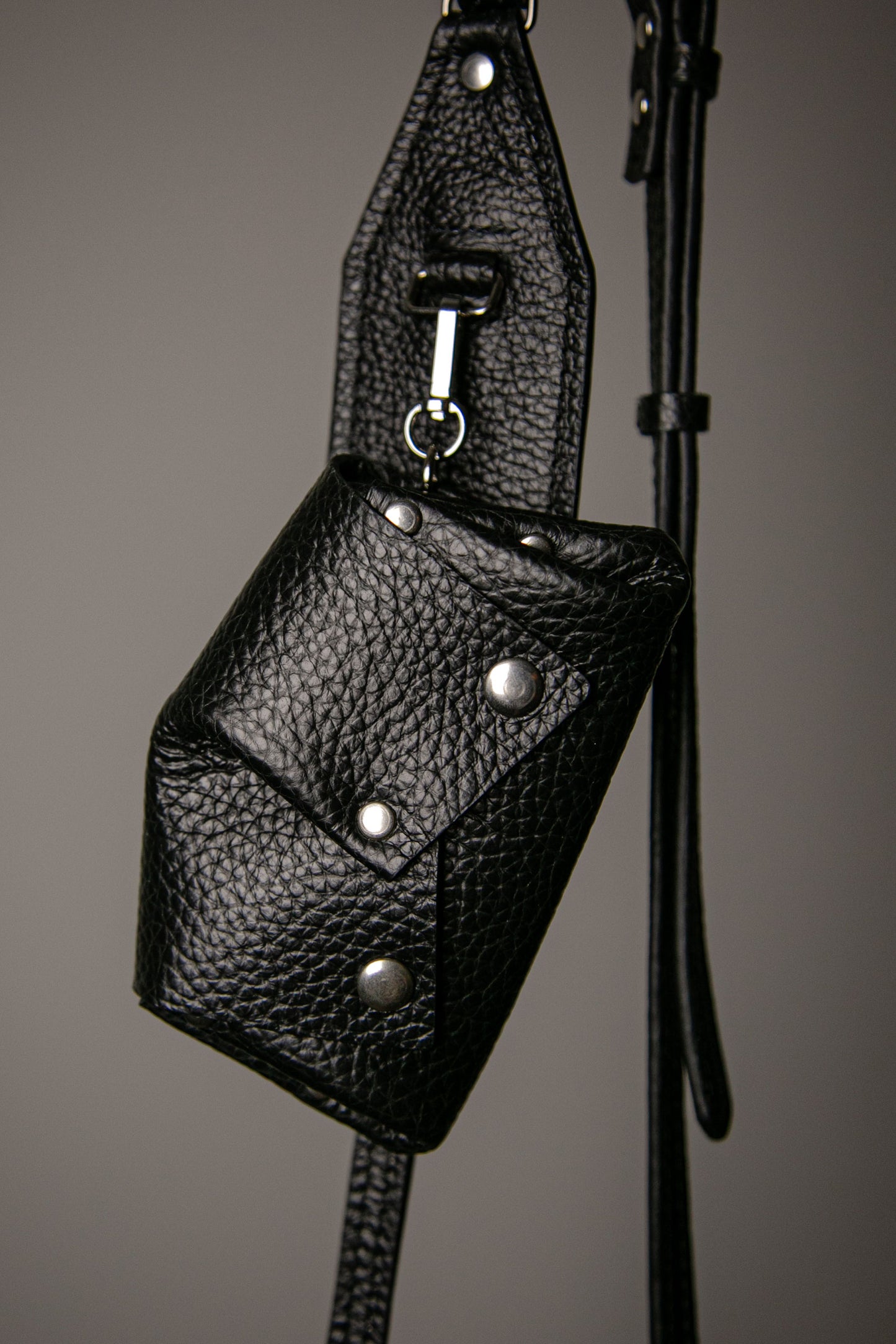 MAGIT Leather bag with Black Keychain Pouch handmade in London