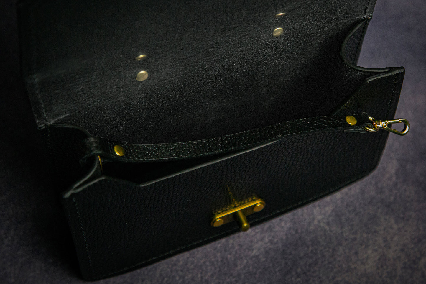 MAGIT Crossbody Bag Black Made to Order Handmade in London