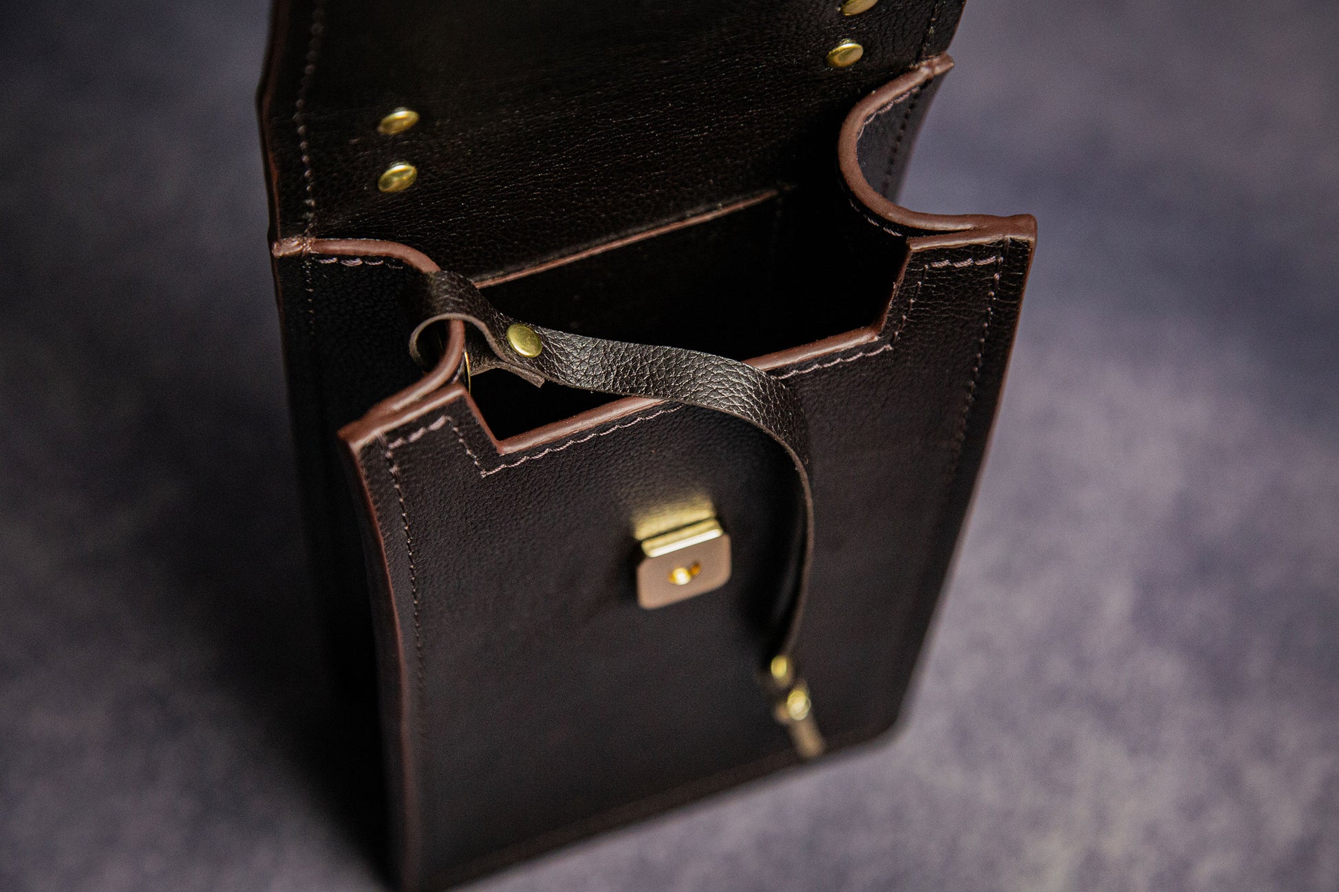 MAGIT Crossbody Bag Dark Brown Made to Order Handmade in London