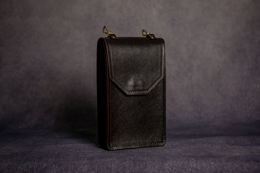 MAGIT Crossbody Bag Dark Brown Made to Order Handmade in London