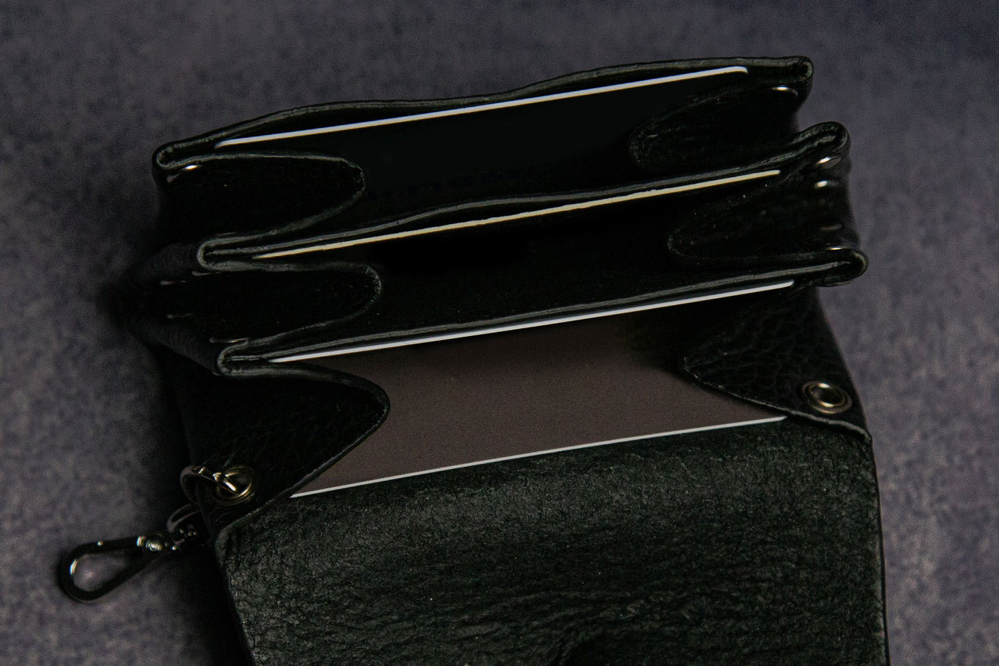 MAGIT Black Keychain Pouch handmade in London