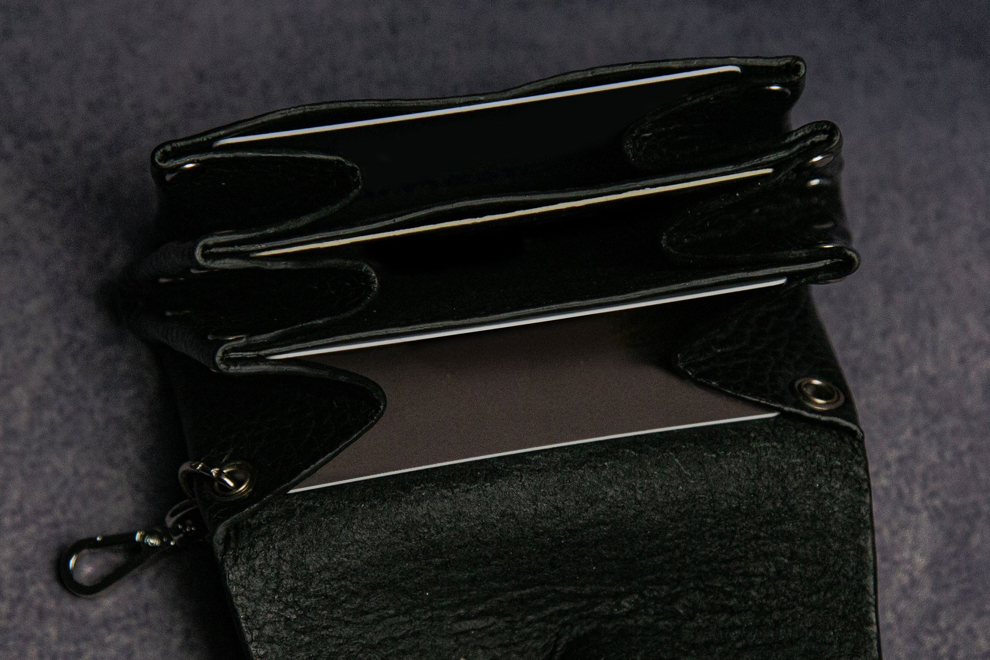 MAGIT Black Keychain Pouch handmade in London